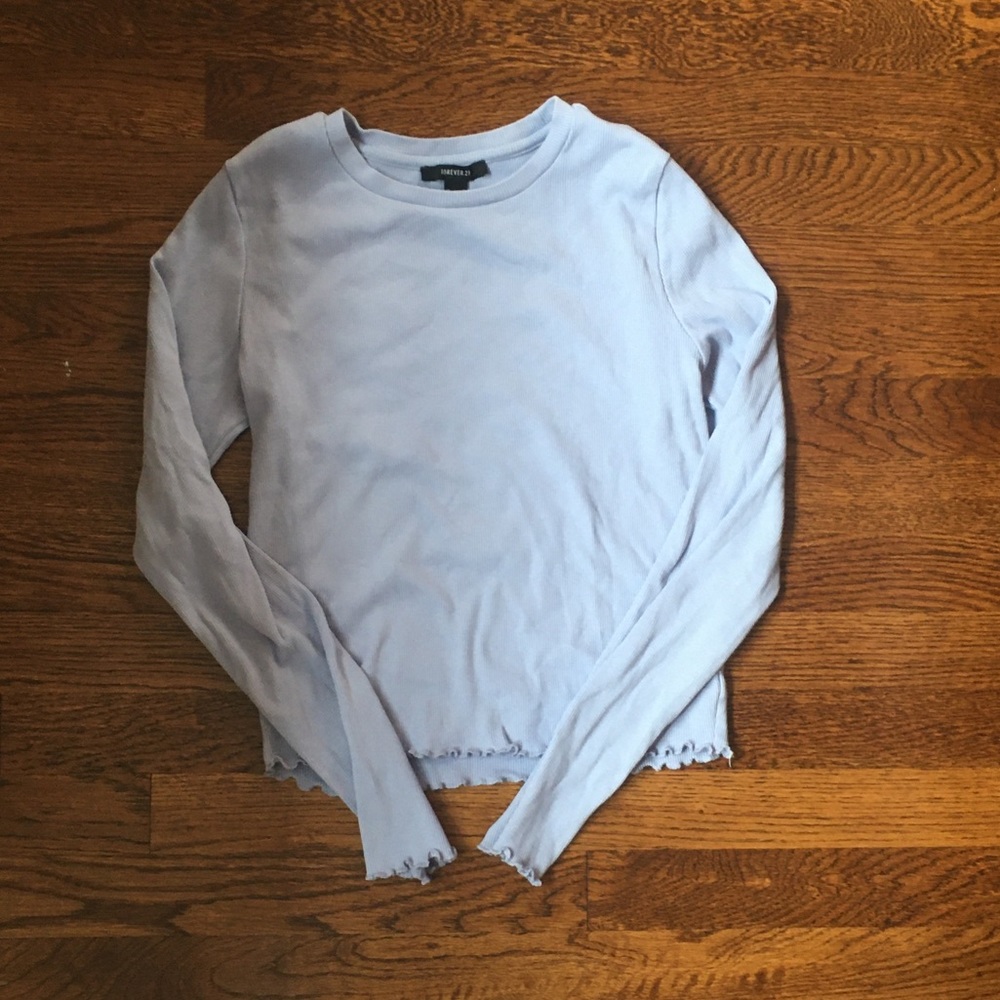 Light Blue Crop Top